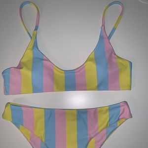 pastel swim suit